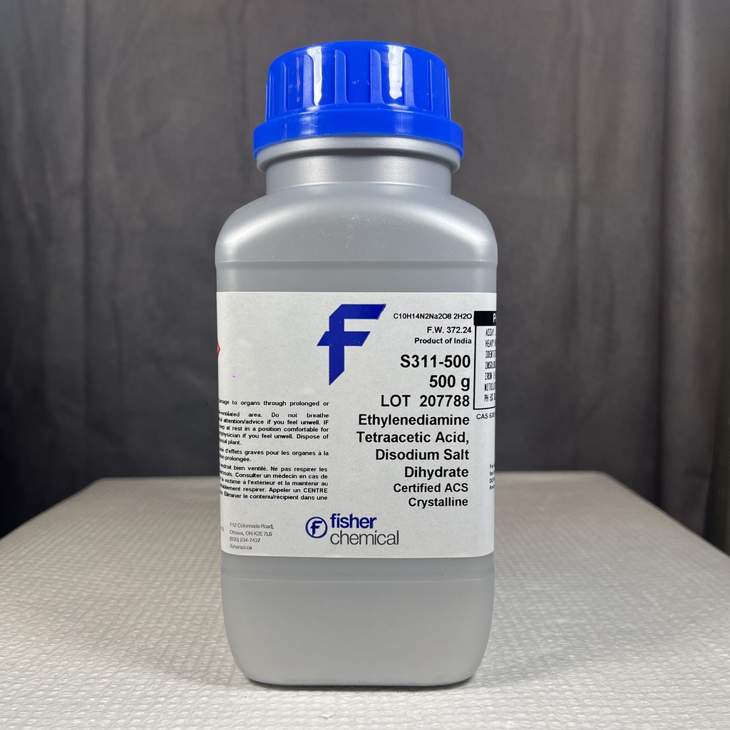 EDTA, 500 GM DISODIUM SALT DIH