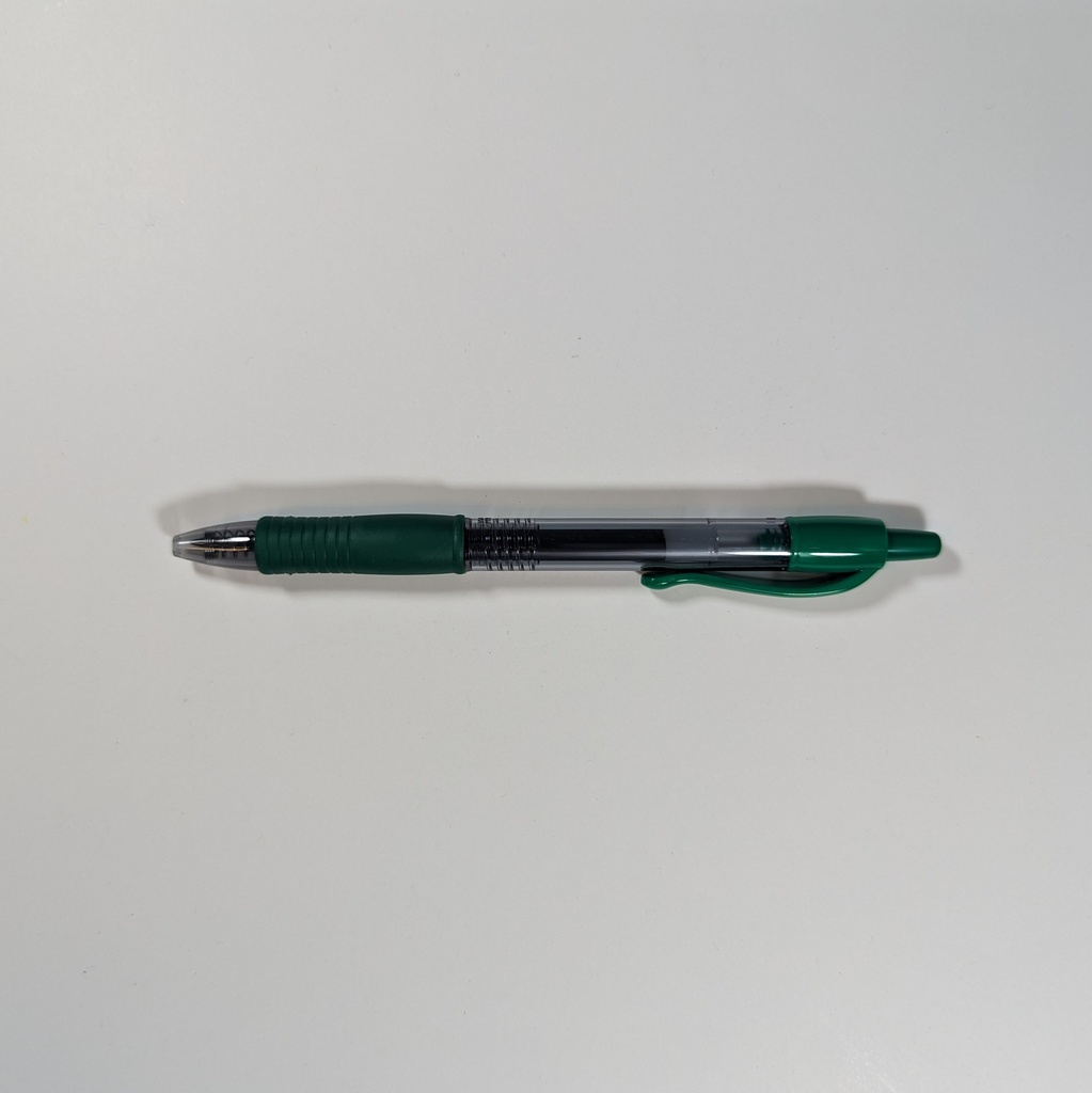 PEN, PILOT RETRACT GREEN FINE