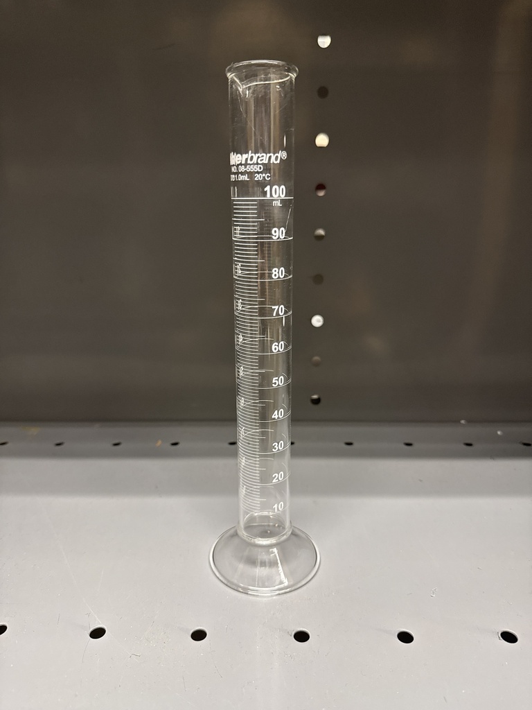 CYLINDER, GRADUATED 100 ML GLA