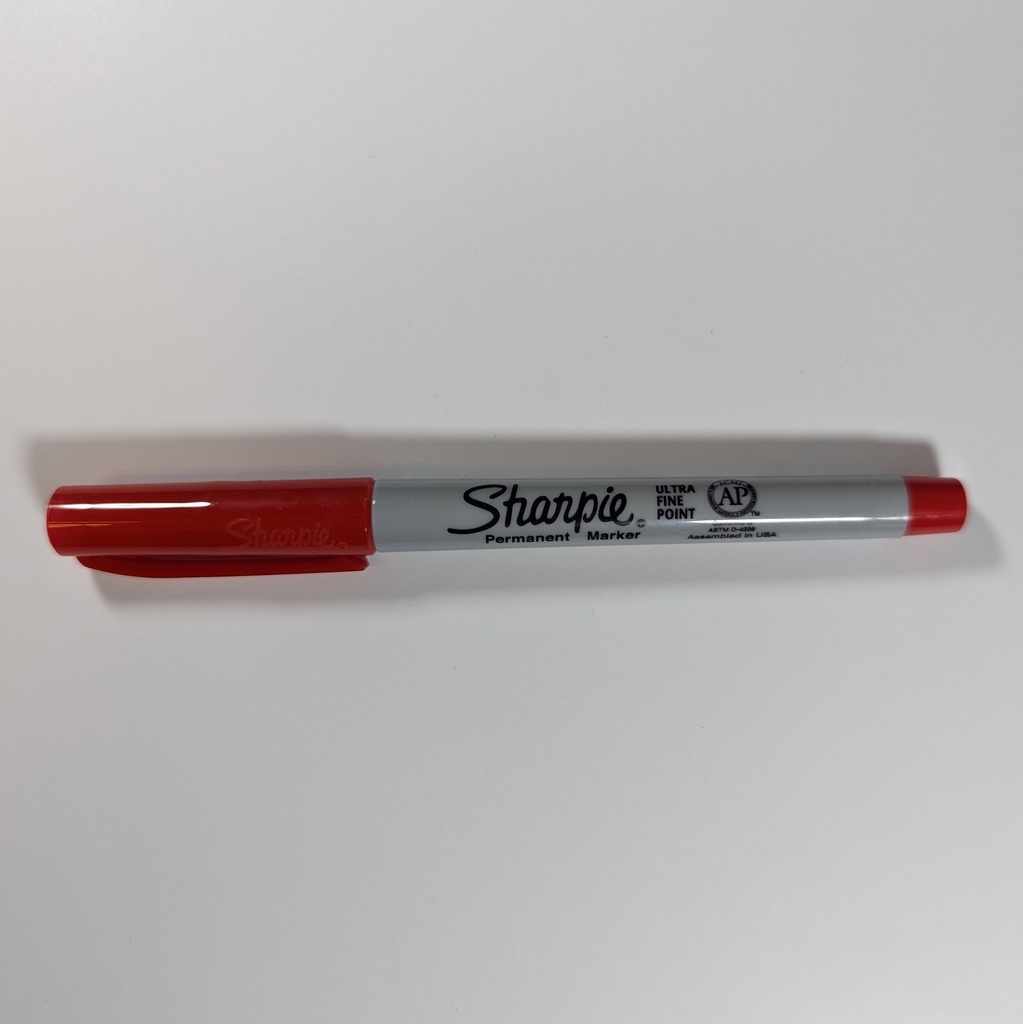 MARKER, SHARPIE RED EXTRA FINE