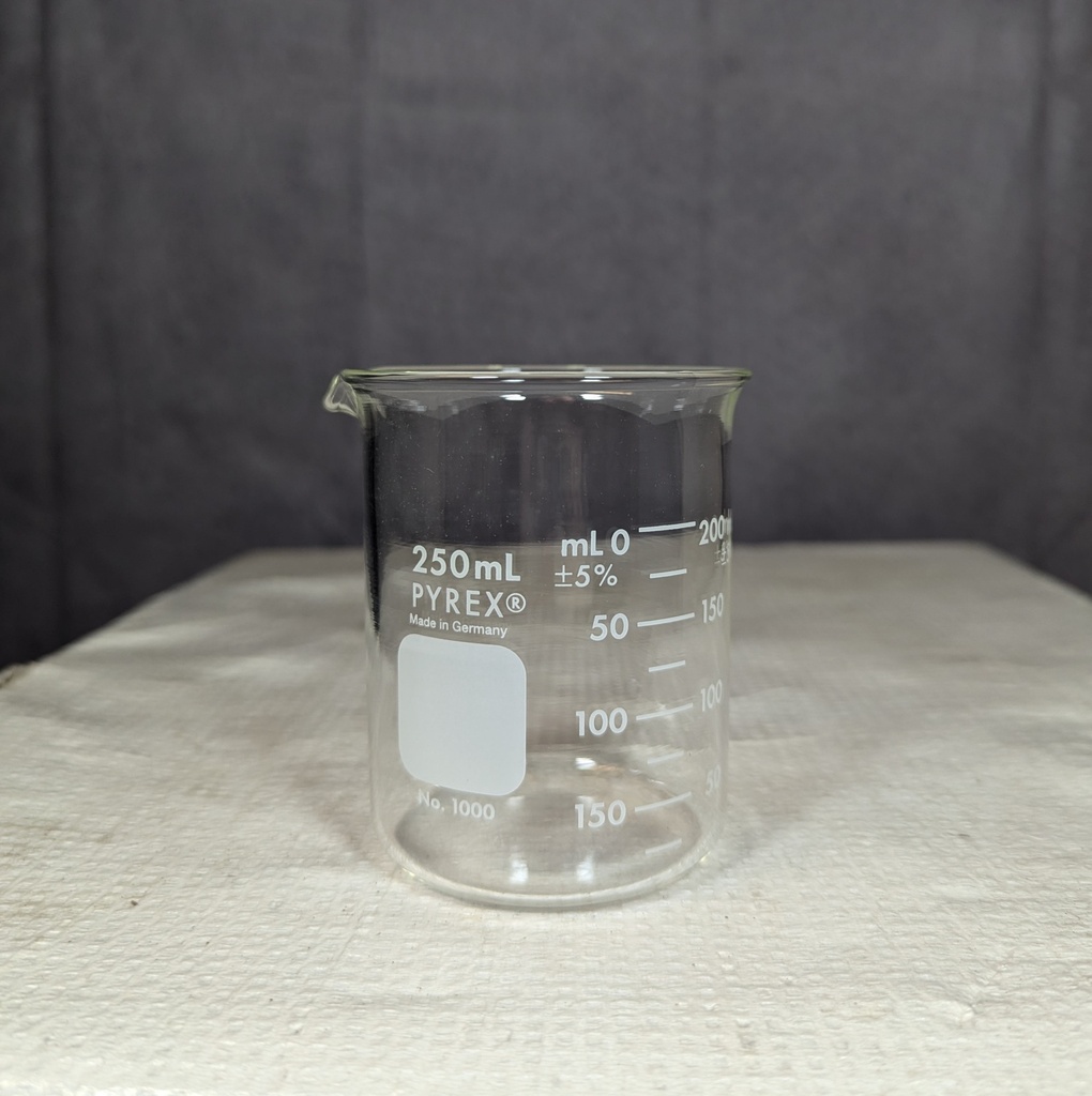 BEAKER, GRIFFIN 250 ML GLASS 
